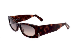 Gcds Gd0016 Women Havana Geometric Sunglasses