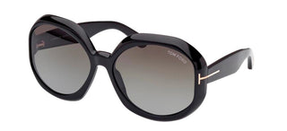 Tom Ford GEORGIA-02 FT 1011 women Black Round Sunglasses