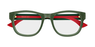 Gucci GG0004ONN men Green Squared Eyeglasses
