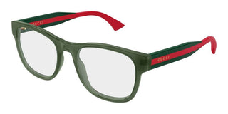 Gucci GG0004ONN men Green Squared Eyeglasses