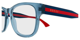 Gucci GG0004ONN men Blue Squared Eyeglasses