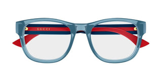 Gucci GG0004ONN men Blue Squared Eyeglasses