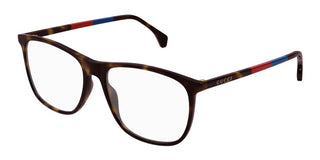 Gucci GG0554O men Havana Geometric Eyeglasses