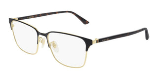 Gucci Gg0756oa Men Havana Squared Eyeglasses