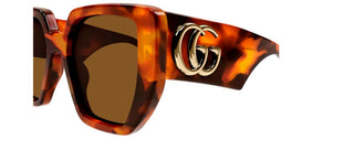 Gucci Gg0956s Women Havana Geometric Sunglasses