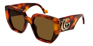 Gucci Gg0956s Women Havana Geometric Sunglasses