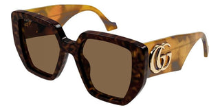Gucci GG0956S women Havana Squared Sunglasses
