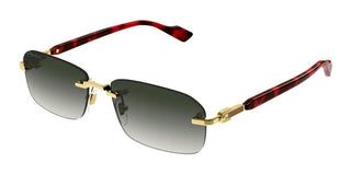 Gucci GG1221S men Gold Geometric Sunglasses
