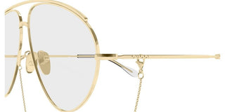 Gucci GG1654S women Gold Pilot Sunglasses