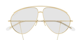 Gucci GG1654S women Gold Pilot Sunglasses