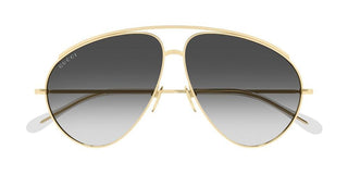 Gucci GG1654S women Gold Pilot Sunglasses