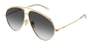 Gucci GG1654S women Gold Pilot Sunglasses