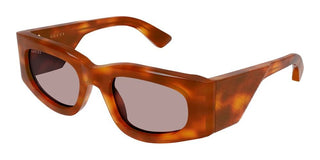Gucci Gg1664s Women Havana Squared Sunglasses
