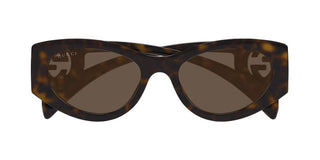 Gucci Gg1691s Women Havana Oval Sunglasses