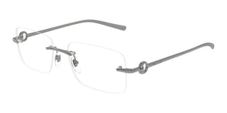 Gucci Gg1703o Men Silver Squared Eyeglasses