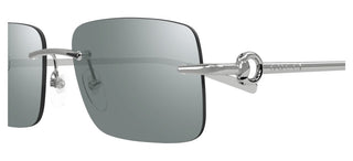 Gucci Gg1703s Men Silver Squared Sunglasses