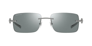 Gucci Gg1703s Men Silver Squared Sunglasses