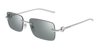 Gucci Gg1703s Men Silver Squared Sunglasses