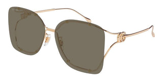 Gucci Gg1713s Women Gold Oversize Sunglasses