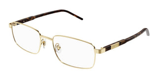 Gucci GG1801O men Gold Squared Eyeglasses