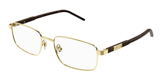 Gucci GG1801O men Gold Squared Eyeglasses