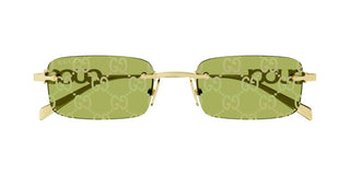 Gucci Gg1808s Men Gold Squared Sunglasses