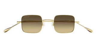 Gucci Gg1813s Unisex Gold Squared Sunglasses