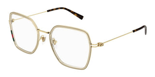 Gucci GG1850O women Yellow Squared Eyeglasses