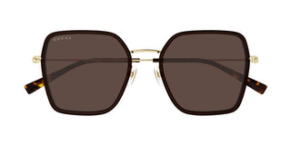 Gucci Gg1850sa Women Brown Squared Sunglasses