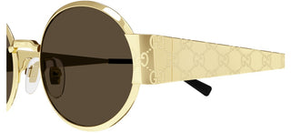 Gucci Gg1854s Men Gold Round Sunglasses