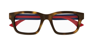 Gucci GG1865O unisex Havana Squared Eyeglasses