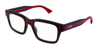 Gucci GG1865O unisex Havana Squared Eyeglasses
