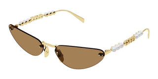 Gucci Gg1920s Women Gold Cat Eye Sunglasses