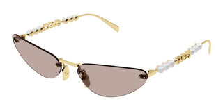 Gucci Gg1920s Women Gold Cat Eye Sunglasses