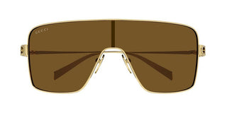 Gucci GG1936S women Gold Shield Sunglasses