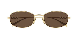 Gucci Gg1940s Men Gold Round Sunglasses