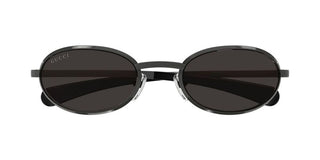 Gucci GG1942S men Ruthenium Round Sunglasses