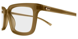 Gucci GG1947O men Brown Squared Eyeglasses