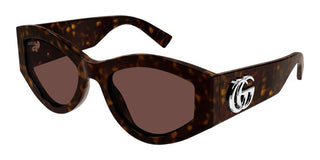 Gucci GG1951S women Havana Geometric Sunglasses