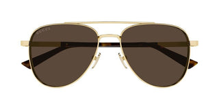 Gucci GG1962S men Gold Pilot Sunglasses