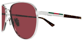 Gucci GG1962S men Silver Pilot Sunglasses