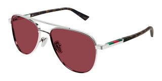 Gucci GG1962S men Silver Pilot Sunglasses