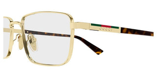 Gucci GG1964O men Gold Squared Eyeglasses