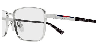 Gucci GG1964O men Ruthenium Squared Eyeglasses