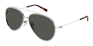 Gucci GG1981S men Silver Pilot Sunglasses
