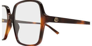 Gucci GG1994O women Havana Squared Eyeglasses