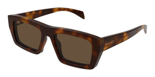 Gucci GG2020S men Havana Squared Sunglasses