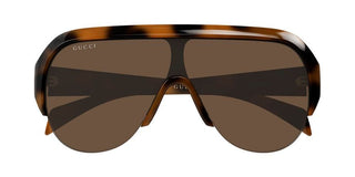 Gucci GG2023S women Havana Shield Sunglasses