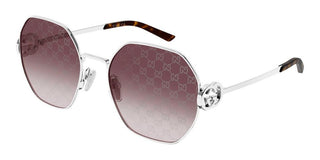 Gucci GG2046S women Silver Geometric Sunglasses