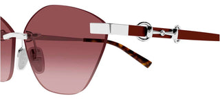 Gucci GG2050S women Silver Cat Eye Sunglasses